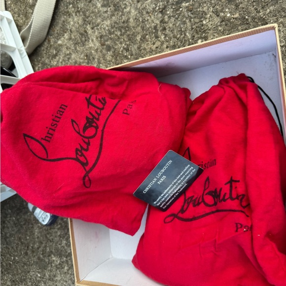 Christian Louboutin Black Multi-Strap Heels - Picture 7 of 10